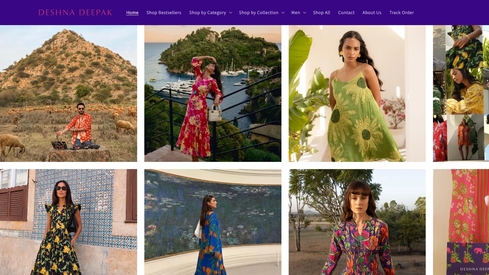 Deshna Deepak website homepage